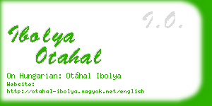 ibolya otahal business card